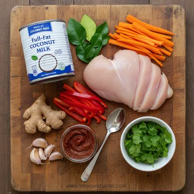 Creamy Coconut Curry Soup - cooking process