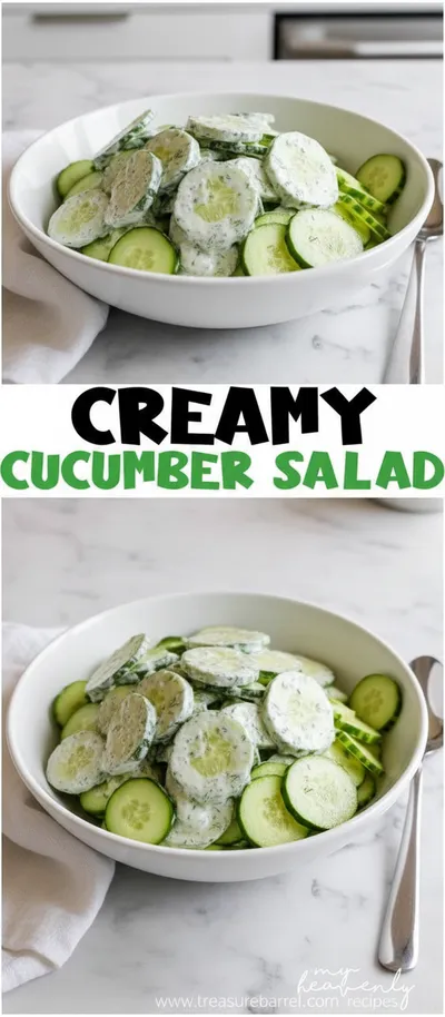 Creamy Cucumber Salad – Easy Low‑carb Side