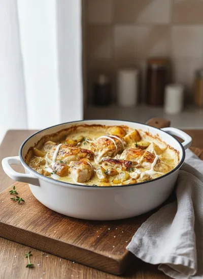 Creamy French Chicken Casserole – Cozy Classic - ready to serve