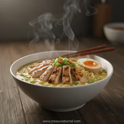 Creamy Garlic Chicken Ramen Recipe