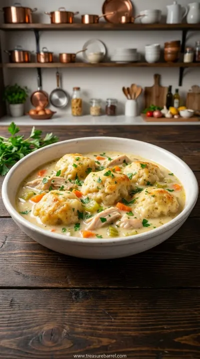 Creamy Homemade Chicken and Dumplings Recipe