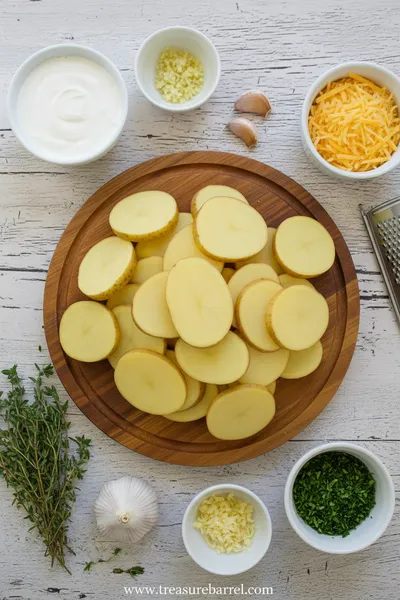 Best-Ever Creamy Potato Bake Recipe - ingredients preparation