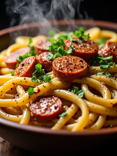 Creamy Spicy Cajun Beef Sausage Pasta – Quick Weeknight Dinner