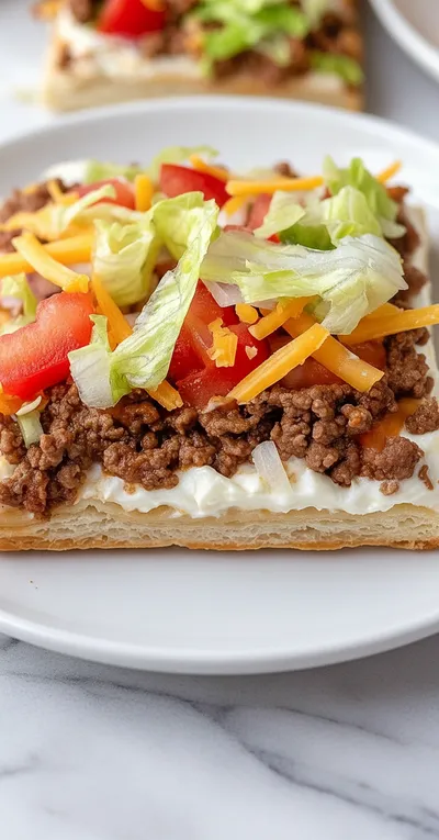 Crescent Roll Taco Pizza
