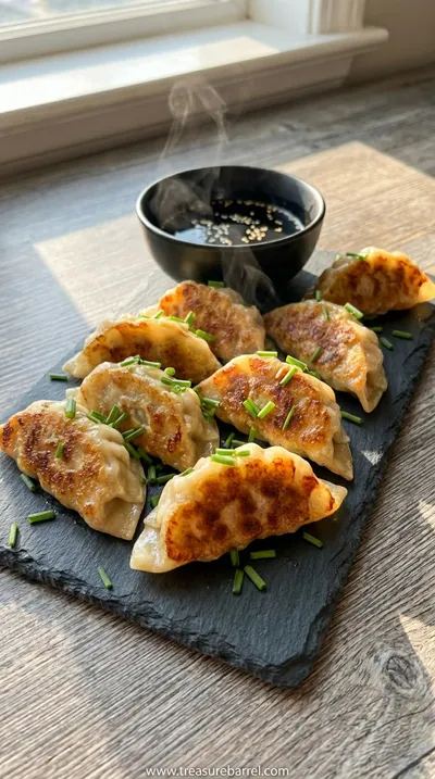 Crispy Pan-Fried Chicken Dumplings Recipe