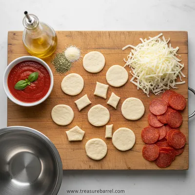 Crispy Pizza Chips – Quick Comfort Snack - cooking process