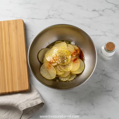 Crispy Potato Chips – Quick & Crunchy Snack - cooking process