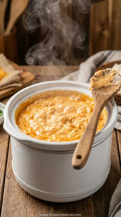 Crockpot Buffalo Chicken Dip Recipe: Easy & Creamy - cooking process