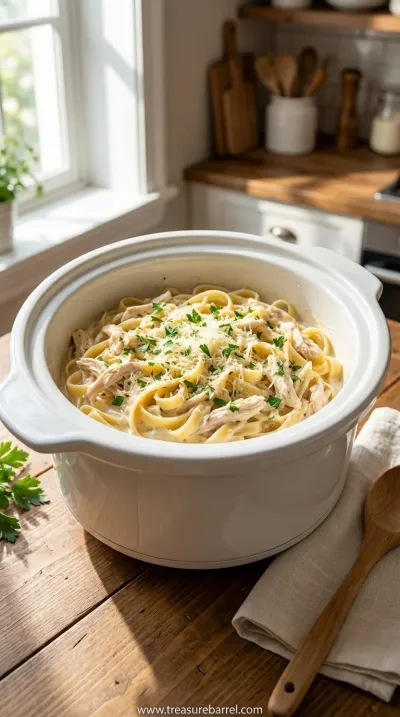 Best Crockpot Chicken Alfredo Recipe - Easy Slow Cooker Meal