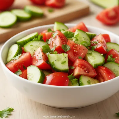 Cucumber and Tomato Salad – Fresh Easy Summer Dish