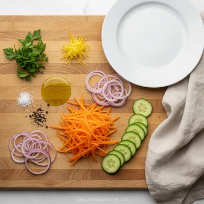 Cucumber Carrot Salad Recipe - cooking process