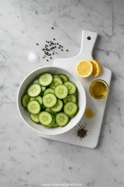 Cucumber Snack – Fresh Crunchy Treat - cooking process