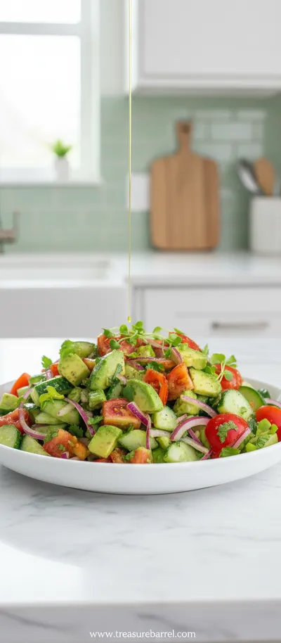 Cucumber Tomato Avocado Salad