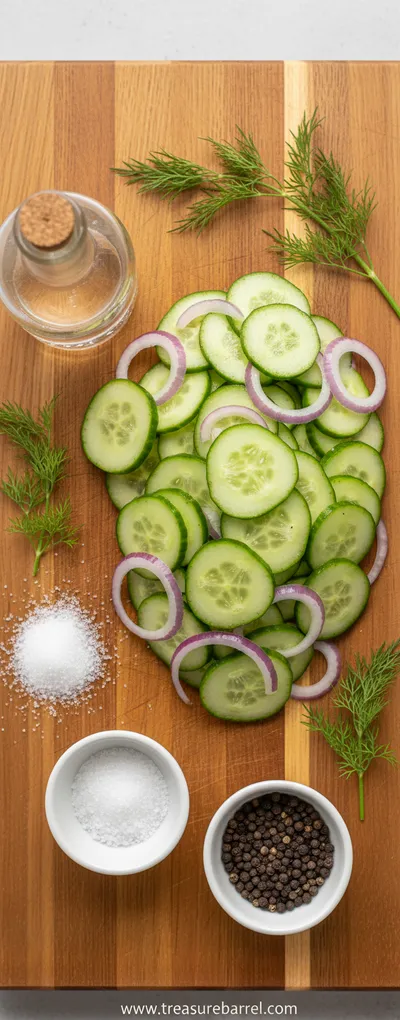Cucumber Vinegar Salad – Easy Swedish Style - cooking process