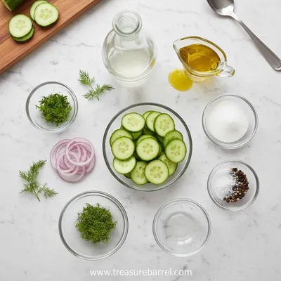 Cucumber Vinegar Salad – Quick & Easy Recipe - cooking process