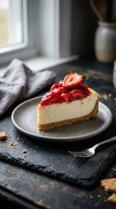 Creamy Strawberry Cheesecake – Easy & Elegant