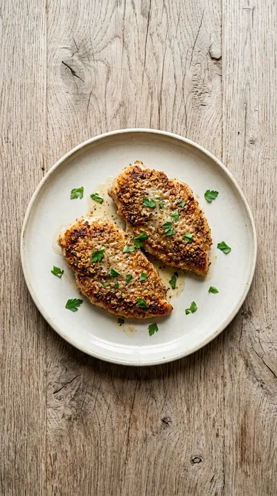 Copycat Longhorn Parmesan Crusted Chicken - ingredients preparation