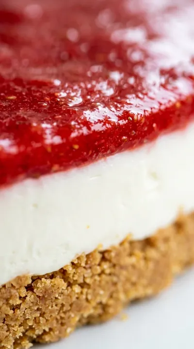 No-Bake Strawberry Cheesecake – Easy Sweet Treat - ingredients preparation