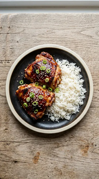 Crispy Hoisin Chicken Thighs - ingredients preparation