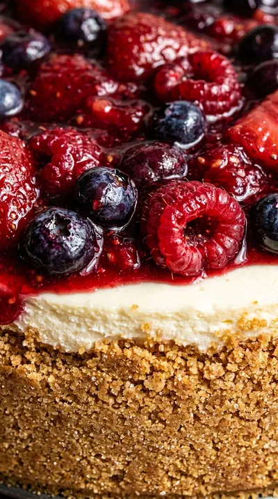 Creamy Cheesecake with Berry Compote - ingredients preparation
