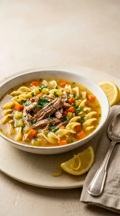 Homemade Chicken Noodle Soup from Scratch