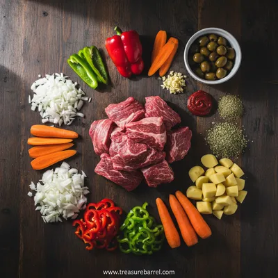 Dominican Beef Stew Recipe - cooking process