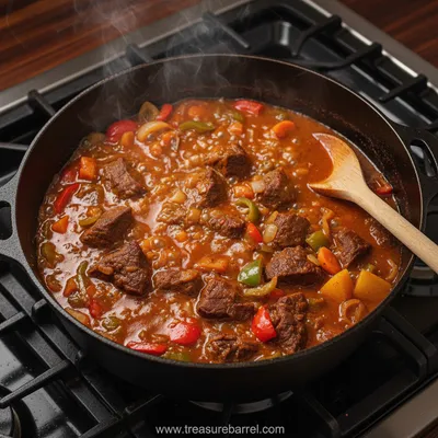 Dominican Beef Stew Recipe - ingredients preparation