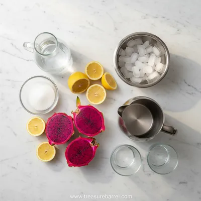 Dragonfruit Lemonade – Refreshing Fruit Drink - cooking process