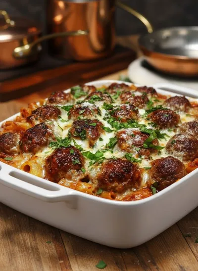 Dump-and-Bake Meatball Casserole – Easy Weeknight Dinner