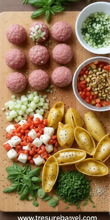 Dump and Bake Meatball Casserole - cooking process