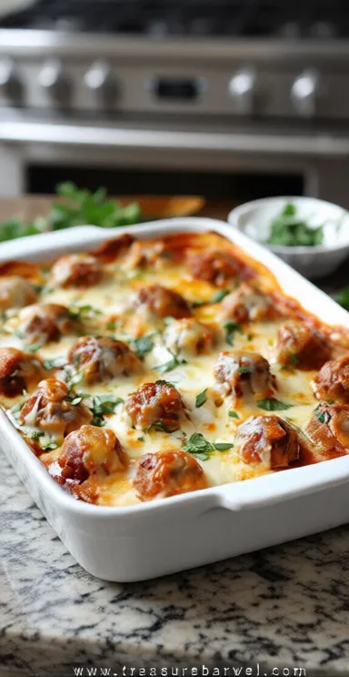 Dump and Bake Meatball Casserole