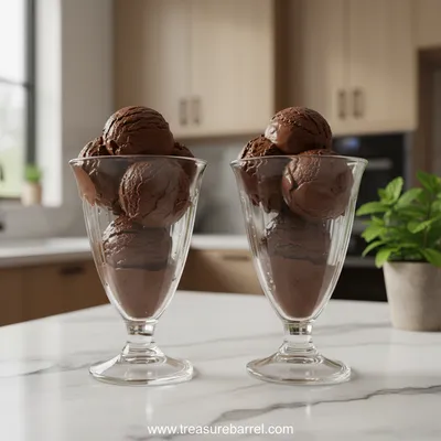 Duo of Chocolate Ice Cream Glasses