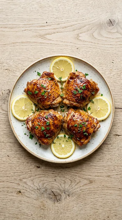Oven Baked Chicken Thighs - ingredients preparation