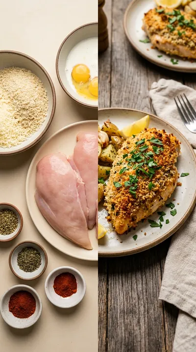 Parmesan Crusted Chicken - Copycat Longhorn Recipe - ready to serve