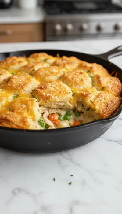 Easy Chicken Cobbler Dinner Casserole