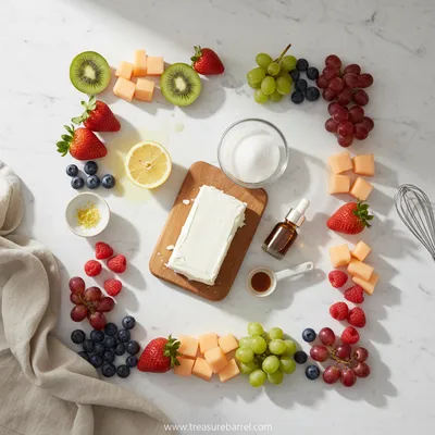 Easy Fruit Dip - cooking process