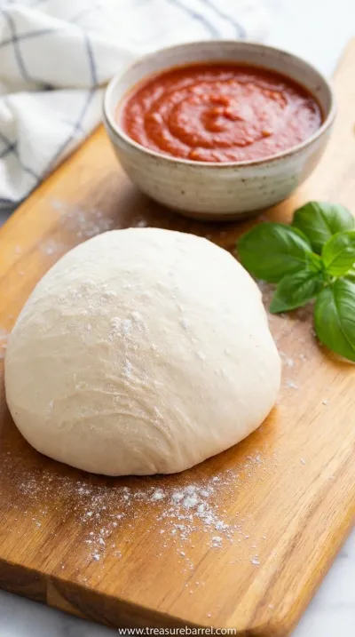 Easy Homemade Pizza Dough From Scratch - ready to serve