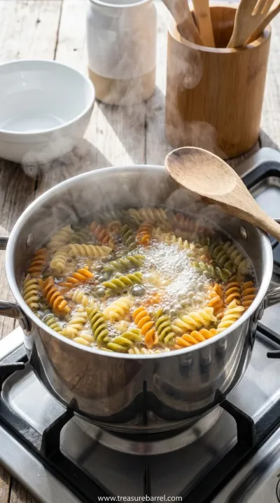 Easy Italian Pasta Salad Recipe for Hot Days - cooking process