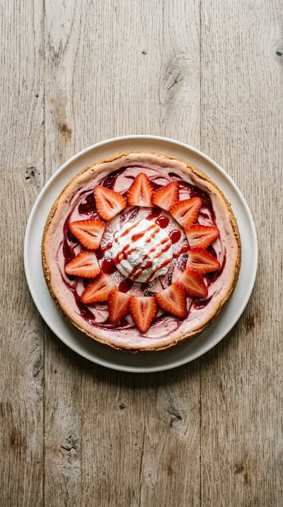 Strawberry Cheesecake for Weekend Dessert - cooking process