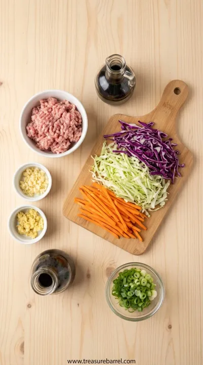 Easy Egg Roll in a Bowl - Low-Carb Recipe - ingredients preparation