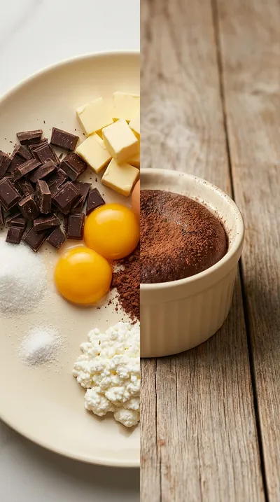 Cottage Cheese Lava Cake – Chocolate Protein Delight - ready to serve