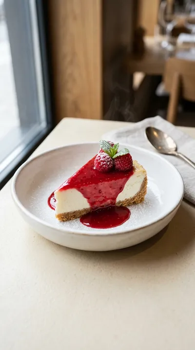 Glazed Raspberry Cheesecake – Creamy Dessert