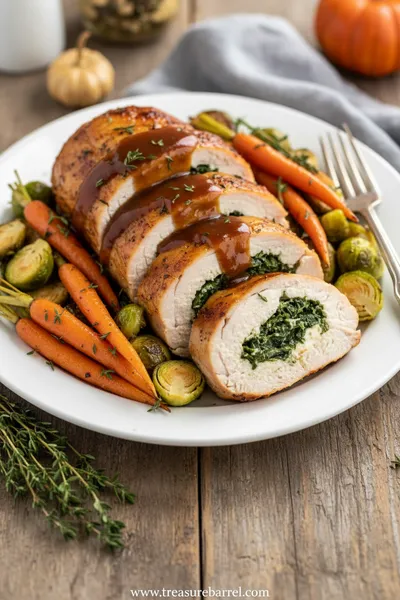 Festive Stuffed Turkey Breast - ready to serve