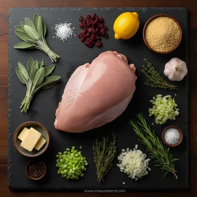 Festive Stuffed Turkey Breast - cooking process