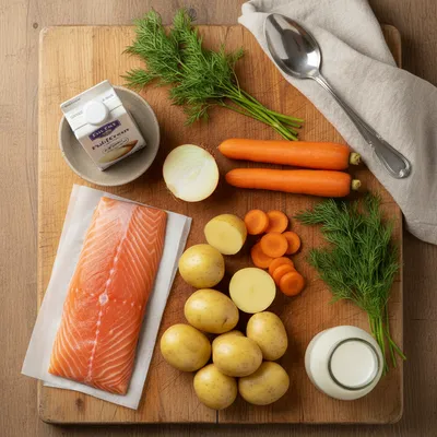 Finnish Salmon Soup (Lohikeitto) Recipe - cooking process