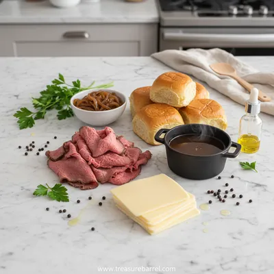 French Dip Sliders – Easy Party Recipe - cooking process