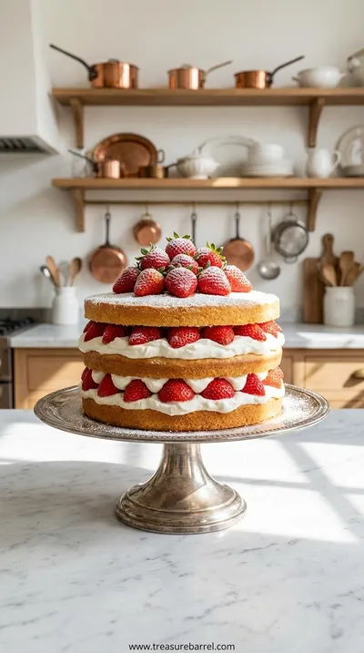French Strawberry Cake: Delightful Home Baking Recipe