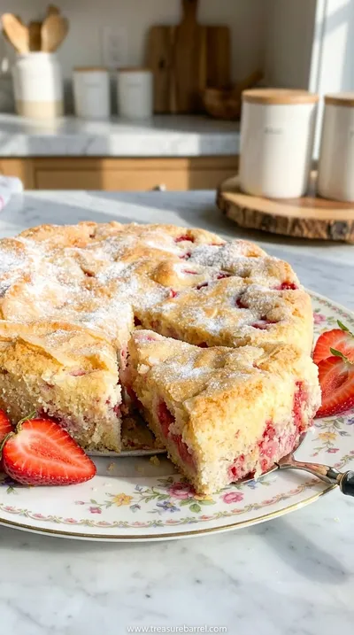 French Strawberry Cake: Delightful Home Baking Recipe - ready to serve