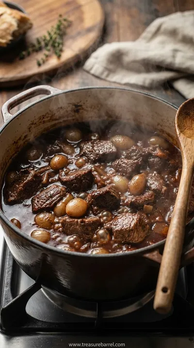 French-Style Beef Stew: Tender & Hearty Recipe - cooking process