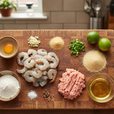 Fried Shrimp Balls Recipe - cooking process